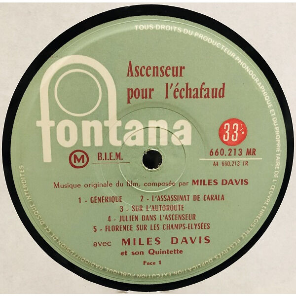  Miles Davis  -  ascenseur pour l'échafaud 