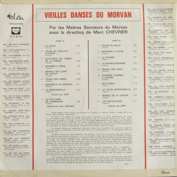  Les Maîtres Sonneurs Du Morvan  -  vieilles danses du morvan 