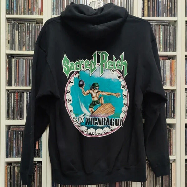  Sacred Reich  -  surf nicaragua (l size) official hoodie sweater 2022 