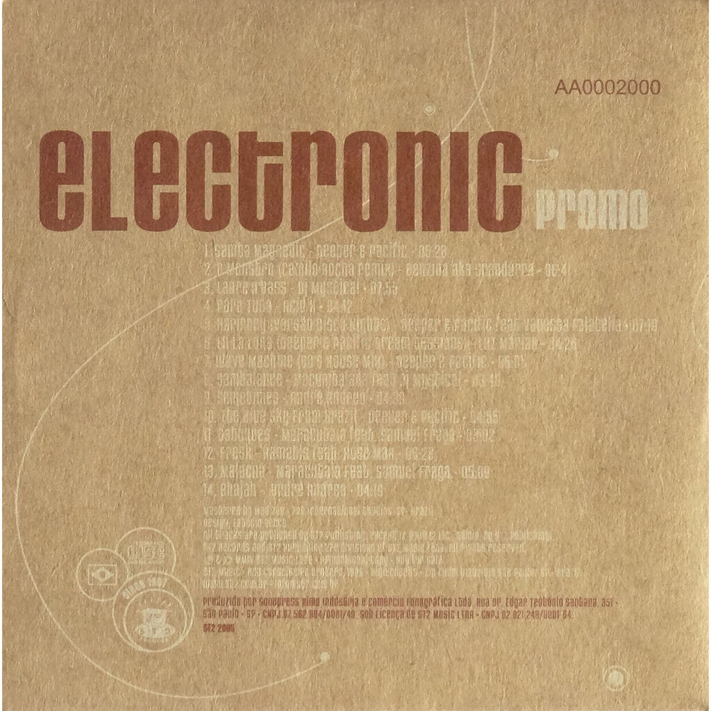 compilation . divers . various artists  -  electronic promo 