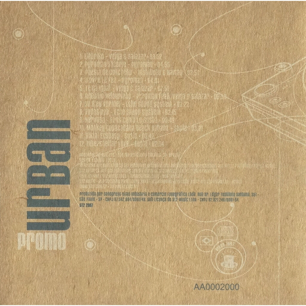  compilation . divers . various artists  -  urban promo 