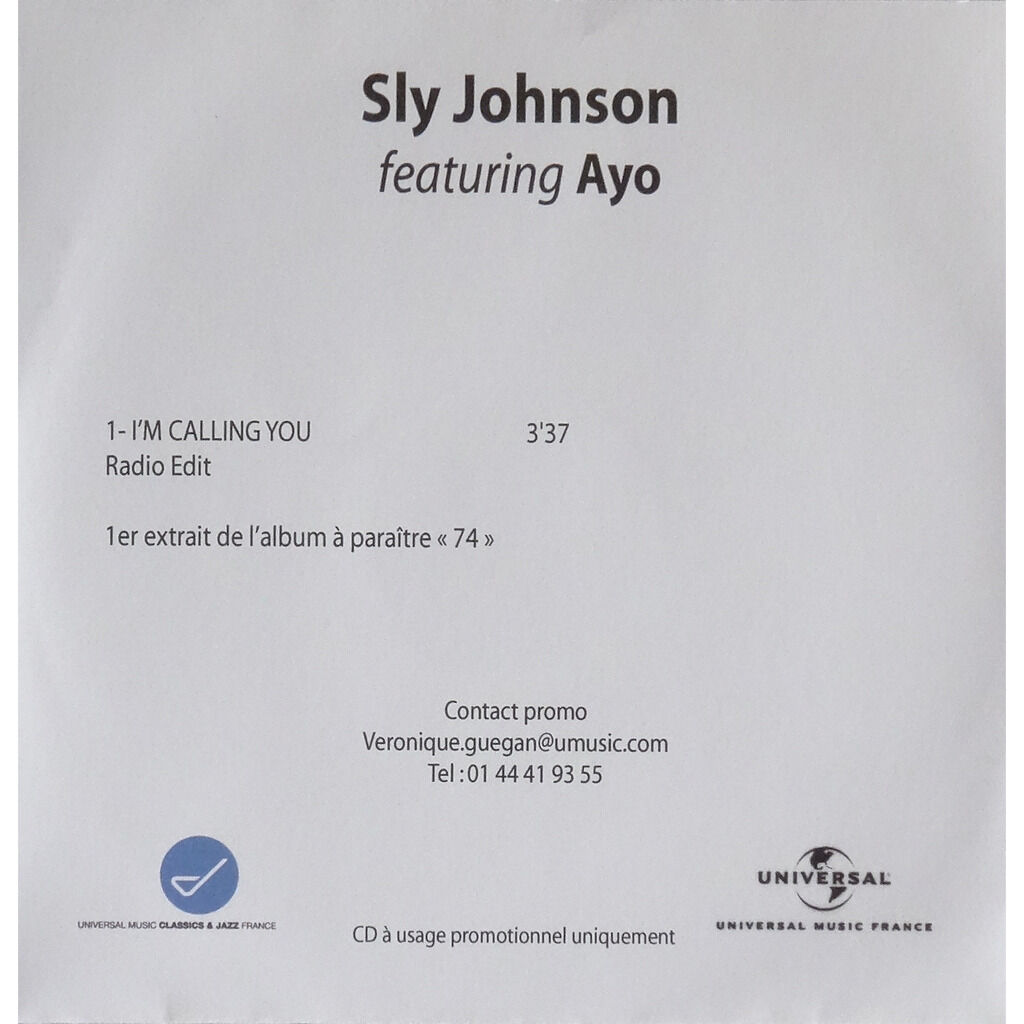  sly johnson feat AYO  -  i'm calling you 