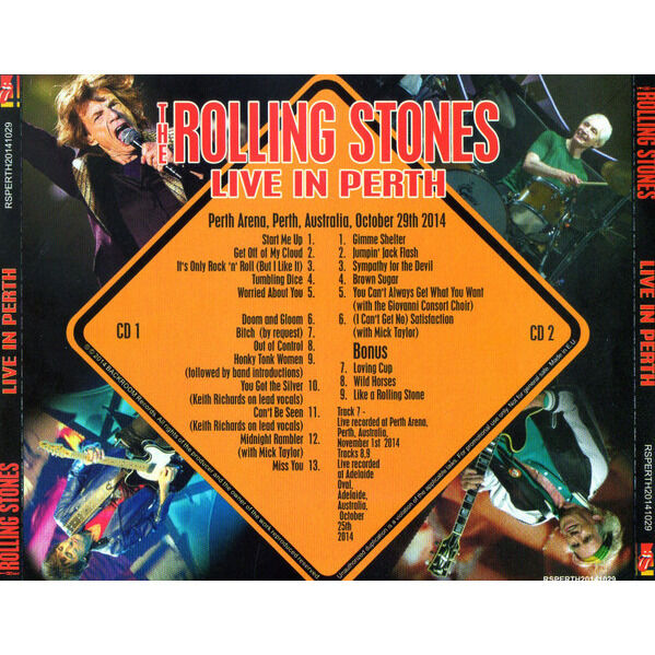  THE ROLLING STONES  -  live in perth 