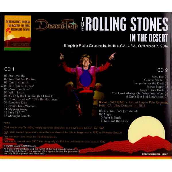  THE ROLLING STONES  -  in the desert 