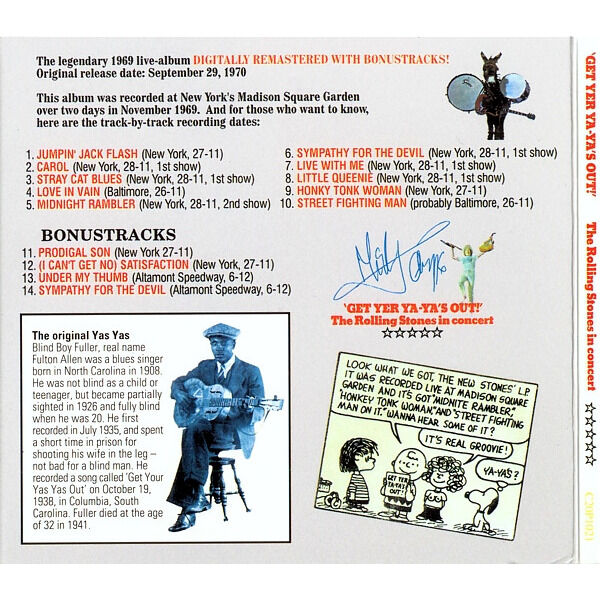  THE ROLLING STONES  -  'get yer ya-ya's out!' 