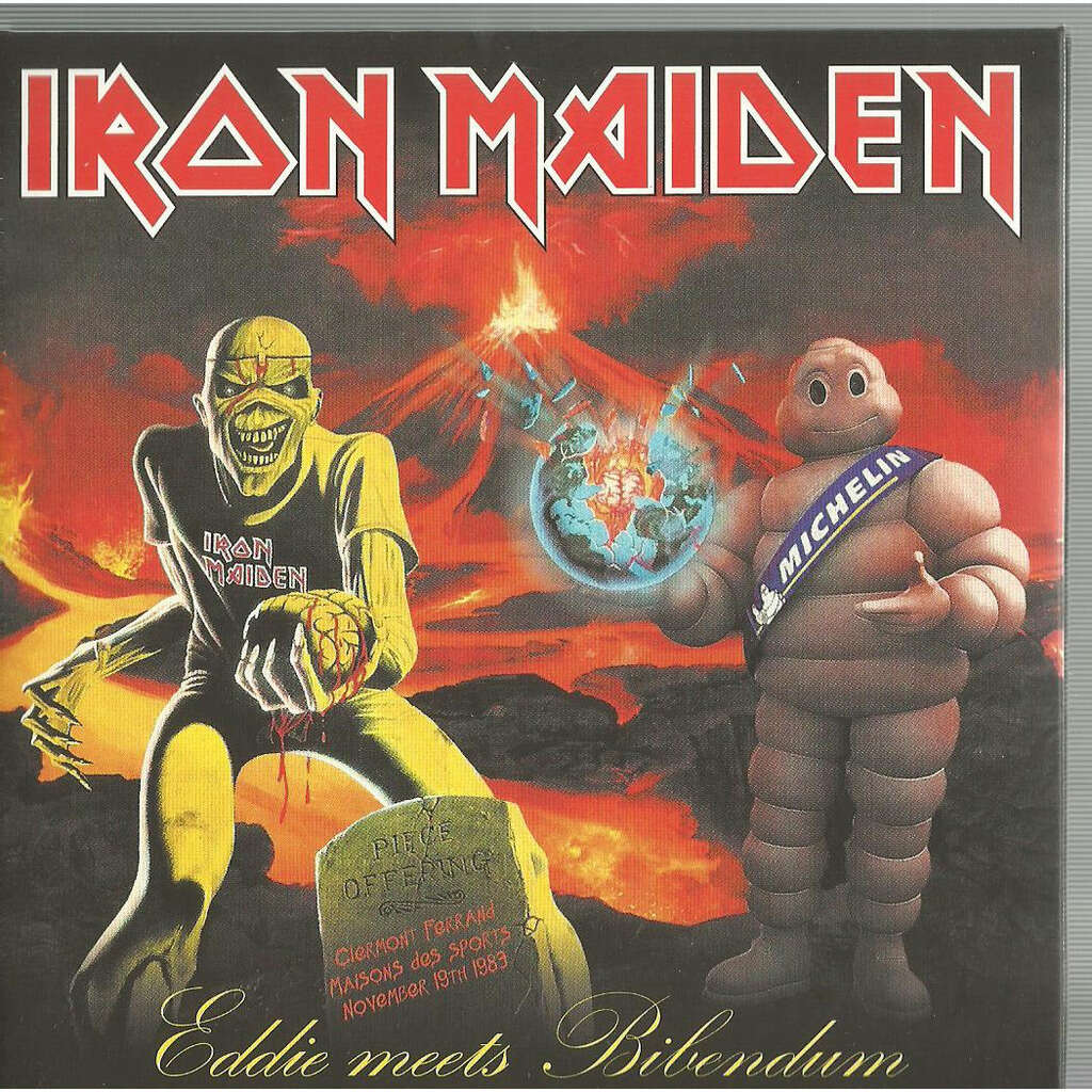  iron maiden  -  eddie meets bibendum clermont ferrand 1983 