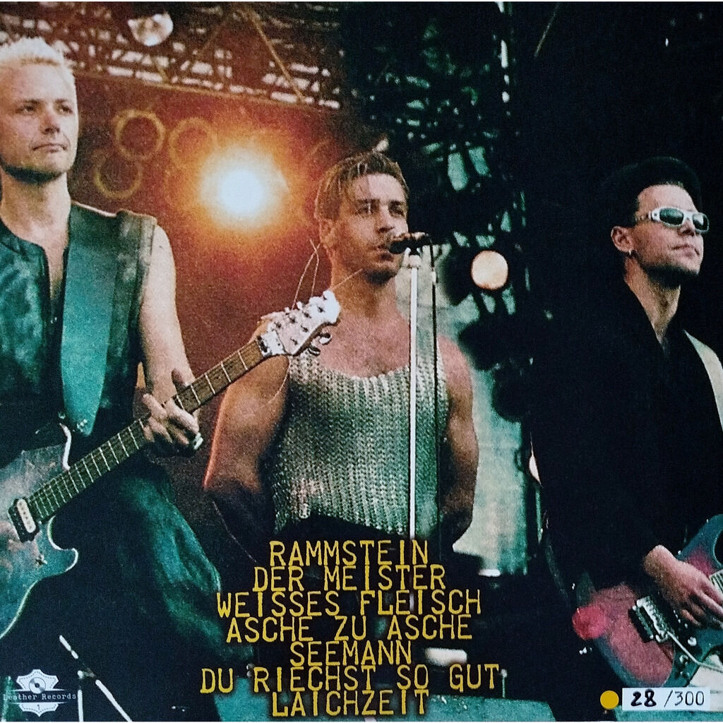  Rammstein  -  bizarre festival cologne germany 1996 -orange vinyl 