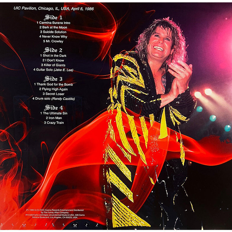  Ozzy Osbourne  -  ultimate sin in chicago 