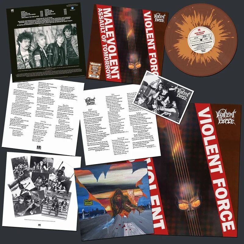  Violent Force  -  malevolent assault of tomorrow -splatter vinyl 