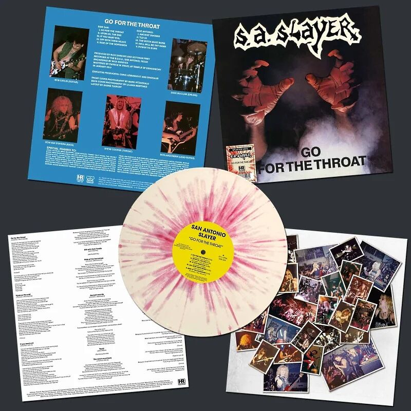  S.A. Slayer  -  go for the throat -splatter vinyl 