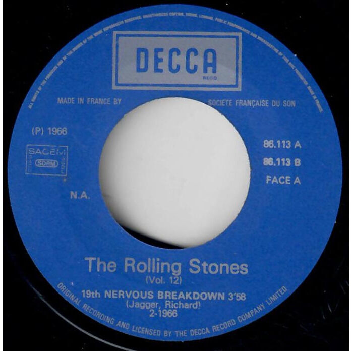 The Rolling Stones  -  19th nervous breakdown 