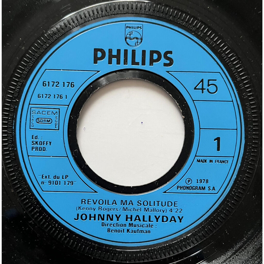  Johnny Hallyday  -  revoilà ma solitude 