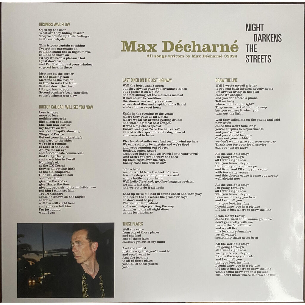  Max Décharné  -  night darkens the streets 