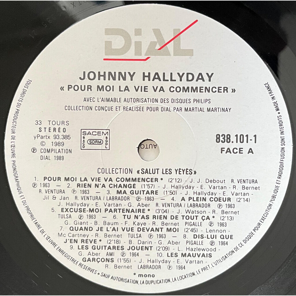  Johnny Hallyday  -  pour moi la vie va commencer 