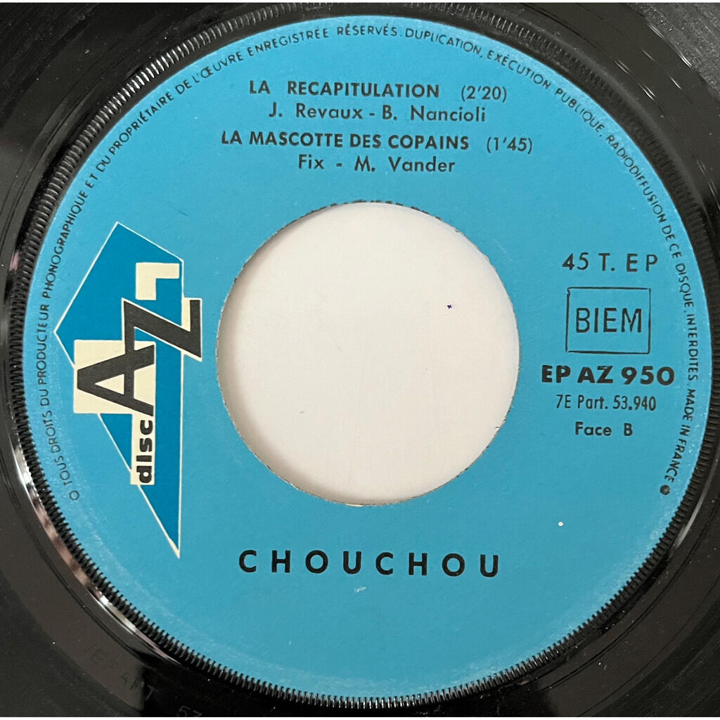  Chouchou  -  chouchou chante 