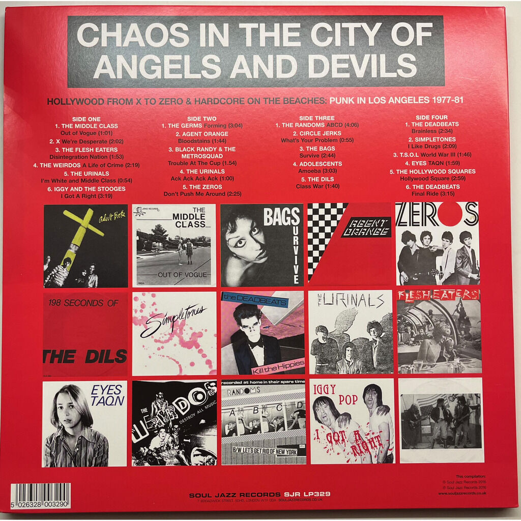  Various  -  punk 45 chaos in the city of angels and devils (hollywood from x to zero & hardcore on the beaches: punk in los angeles 1977-81) 