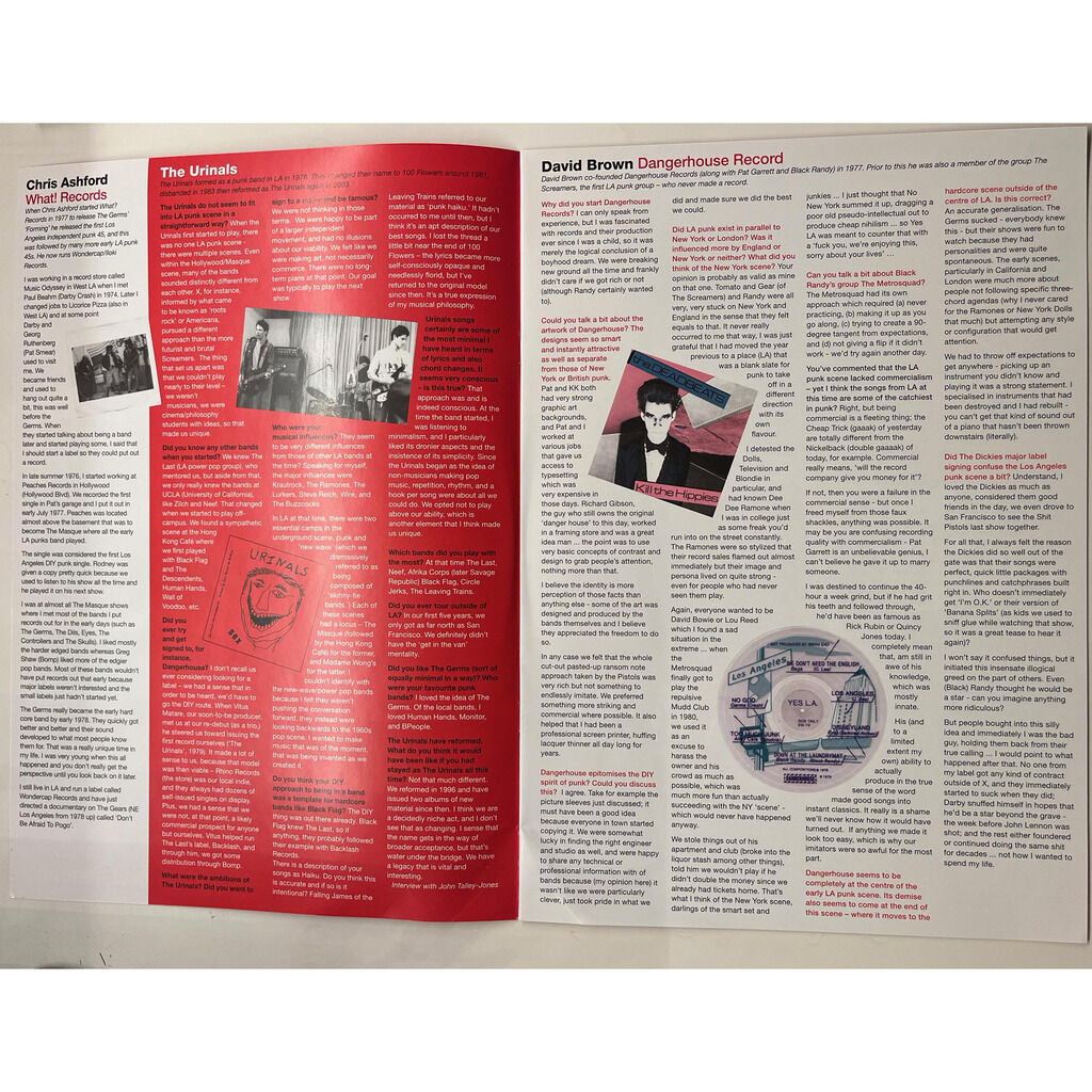  Various  -  punk 45 chaos in the city of angels and devils (hollywood from x to zero & hardcore on the beaches: punk in los angeles 1977-81) 