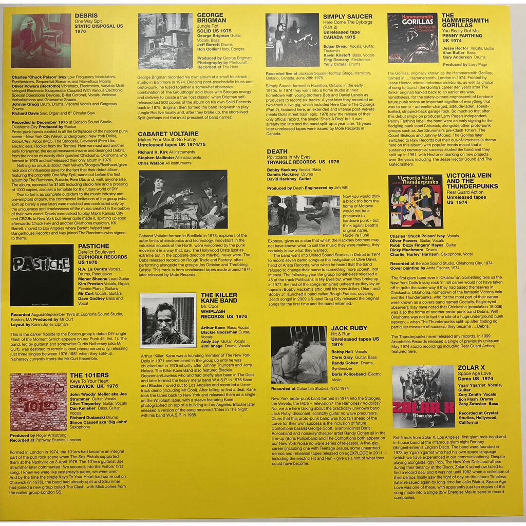  Various  -  punk 45: sick on you! one way spit! after the love & before the revolution - proto-punk 1969-76 vol. 3 