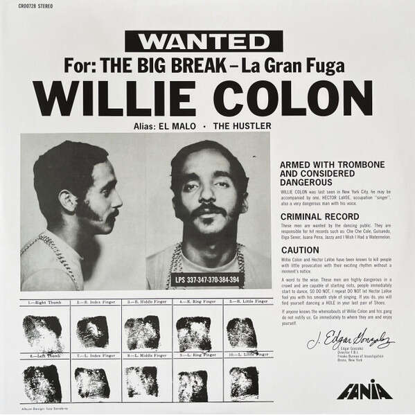  Willie Colon  -  wanted for: the big break 