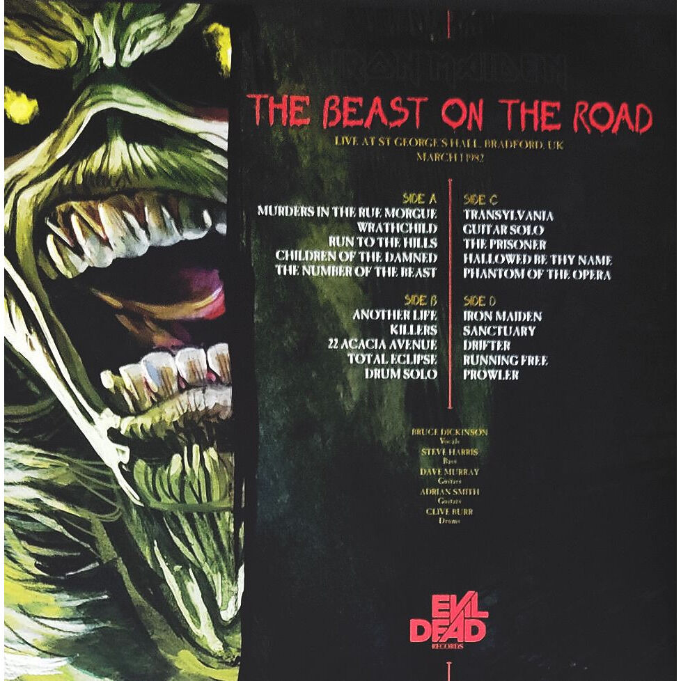  Iron Maiden  -  the beast on the road uk tour -ltd pict-disc vinyl 