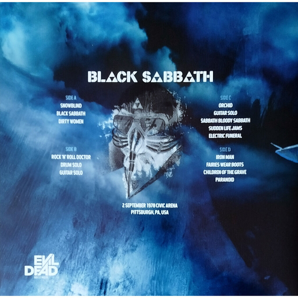  Black Sabbath  -  never say die! '78 tour -clear smoke vinyl 
