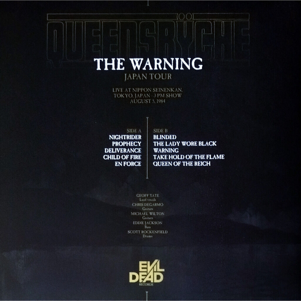  Queensrÿche  -  the warning japan tour -gold vinyl 