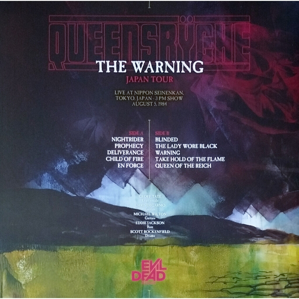  Queensrÿche  -  the warning japan tour -red translucent vinyl 