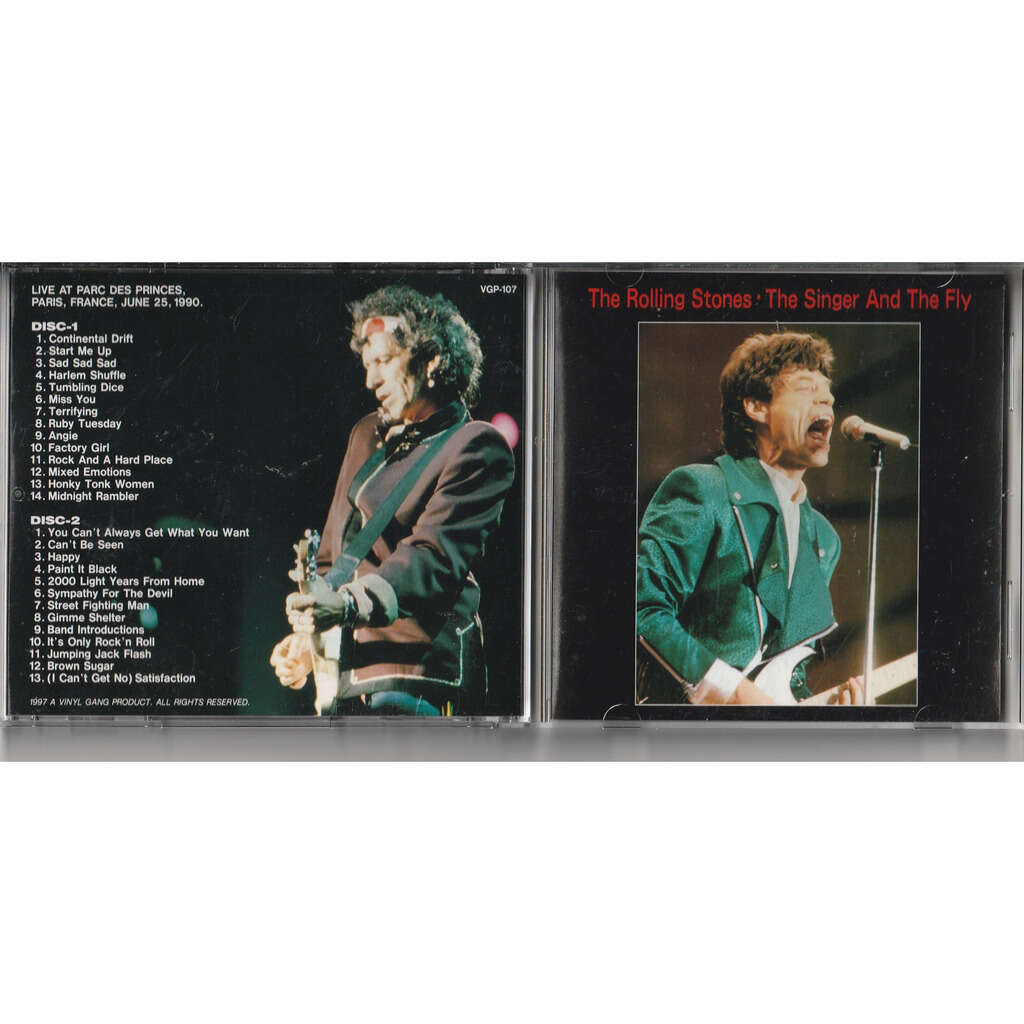  the rolling stones  -  the singer and the fly paris 1990 