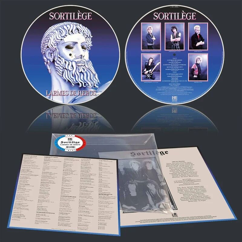  SORTILÈGE  -  pre-order: larmes de héros -ltd edition picture disc 