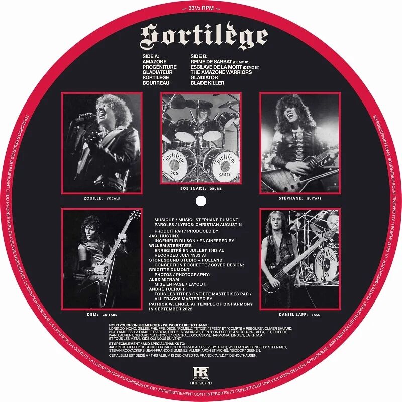  SORTILÈGE  -  sortilège -ltd edition picture disc 