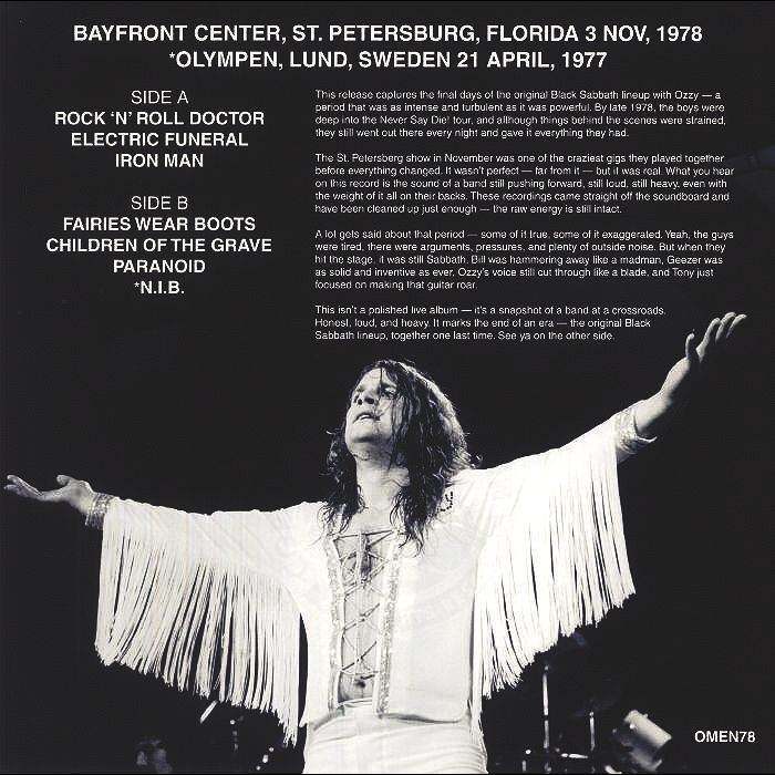  Black Sabbath  -  the omen 