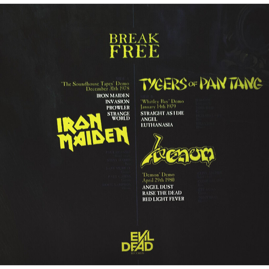  Iron Maiden / Tygers Of Pan Tang / Venom  -  break free -lime green vinyl 