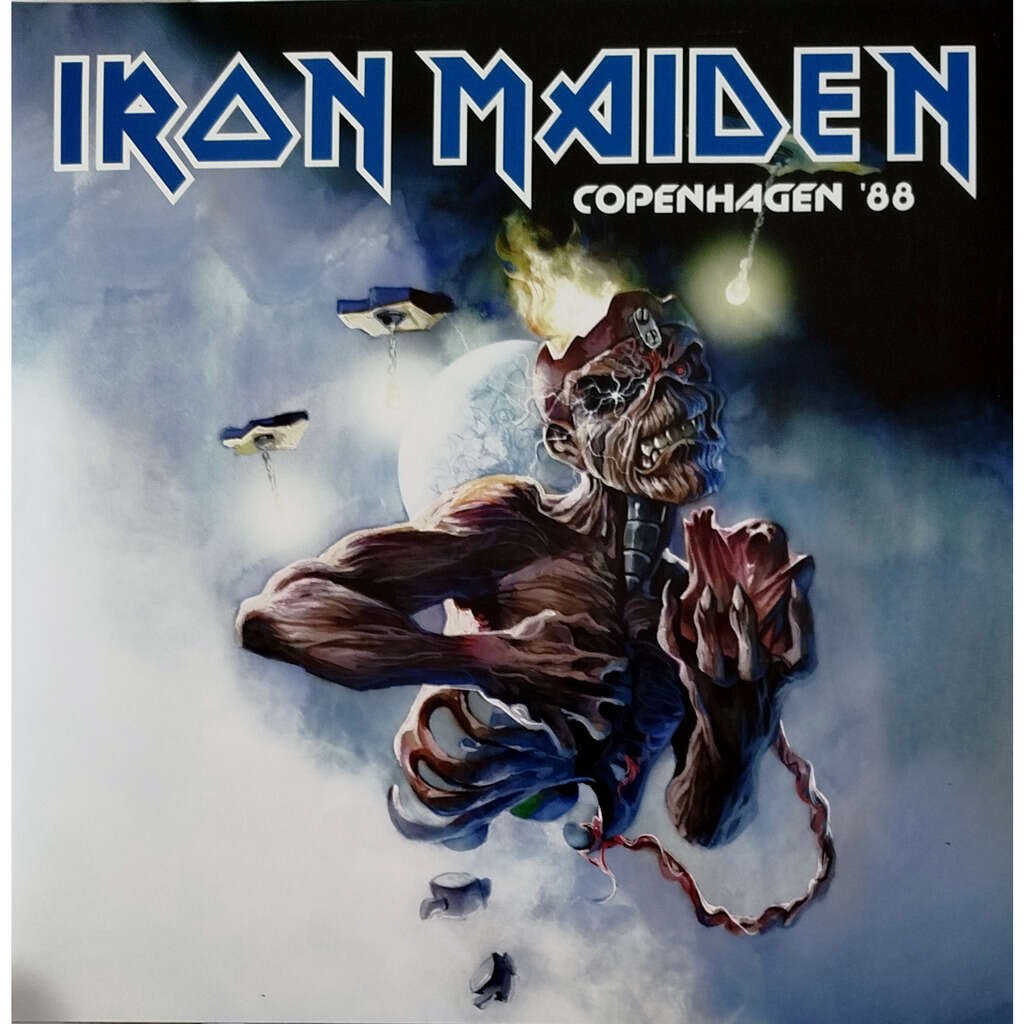  Iron Maiden  -  copenhagen `88 -blue vinyl 