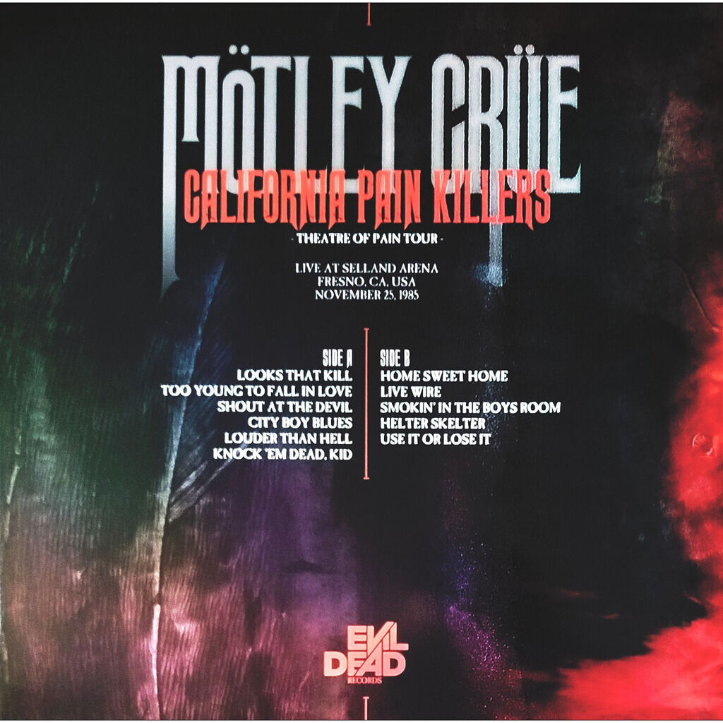  Mötley Crüe  -  california pain killers -red vinyl 