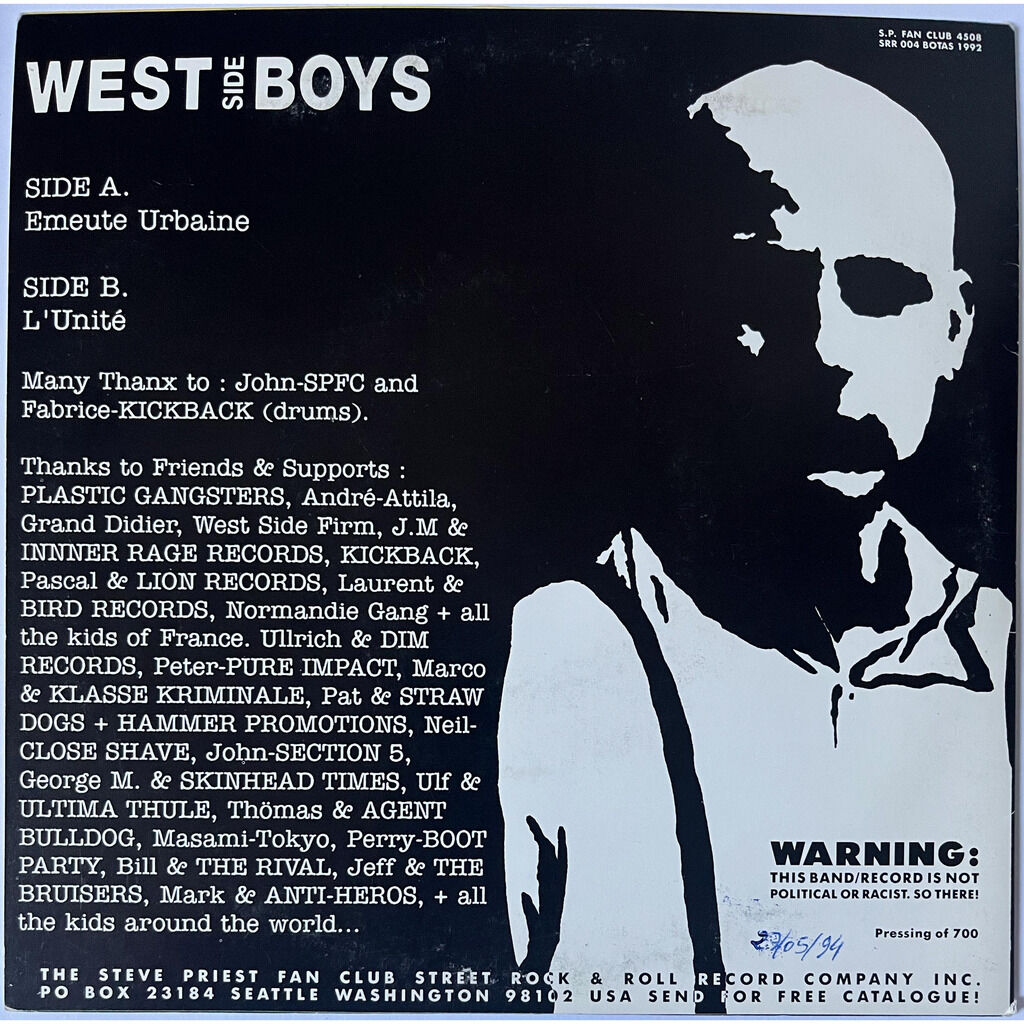  West Side Boys  -  emeute urbaine 