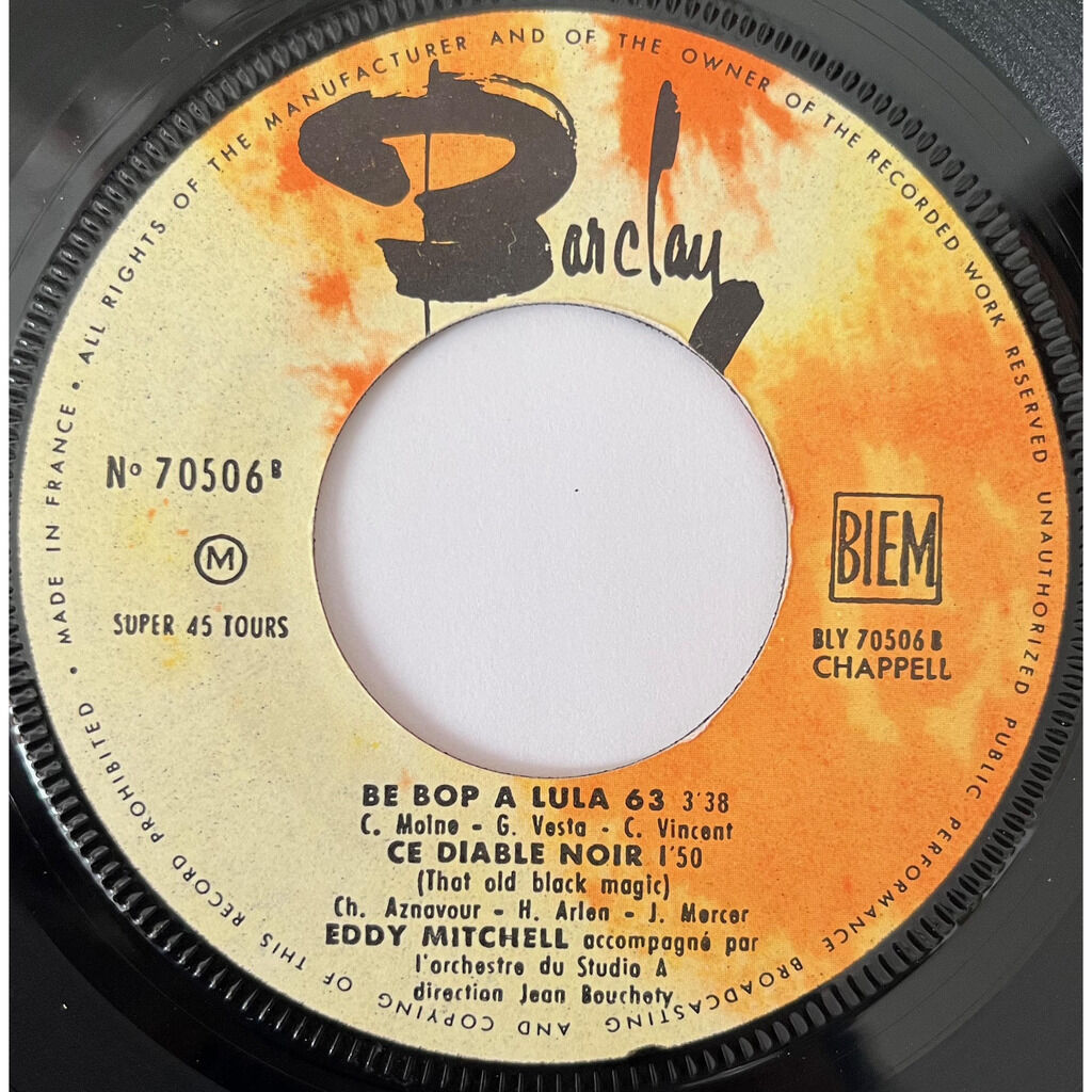  Eddy Mitchell  -  oui je t'aime 