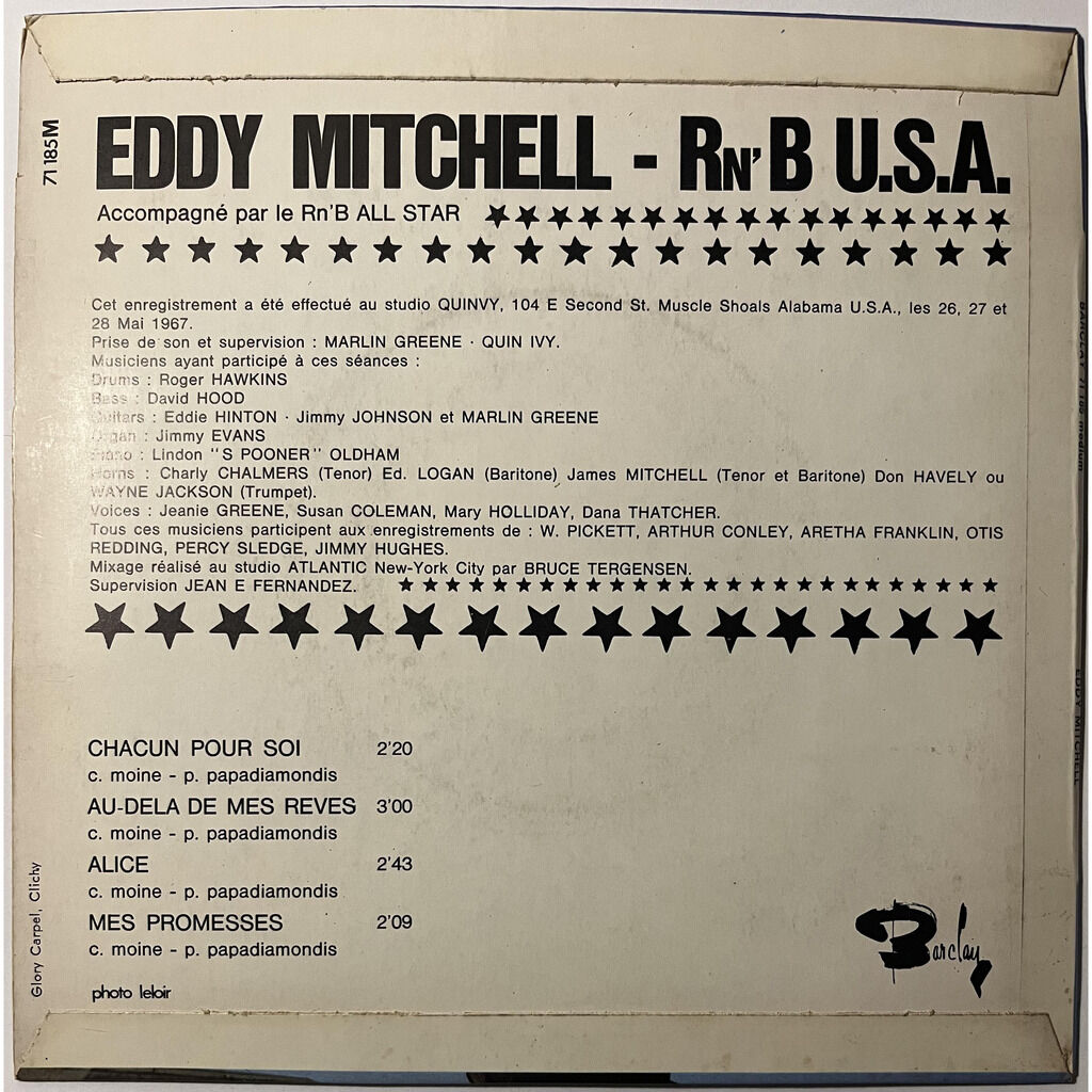  Eddy Mitchell  -  chacun pour soi 