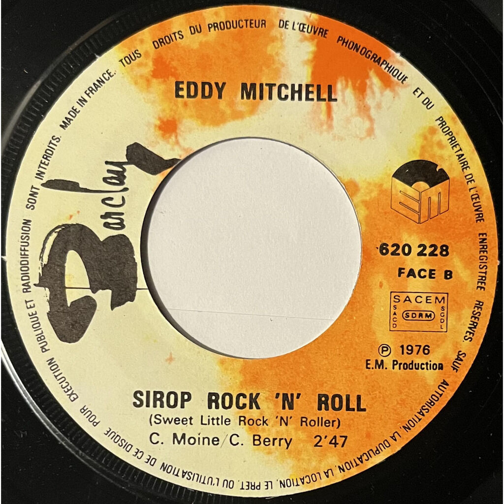  Eddy Mitchell  -  la fille du motel / sirop rock 'n' roll 