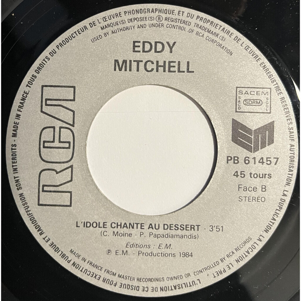  Eddy Mitchell  -  comme quand j'etais môme / l'idole chante au dessert 