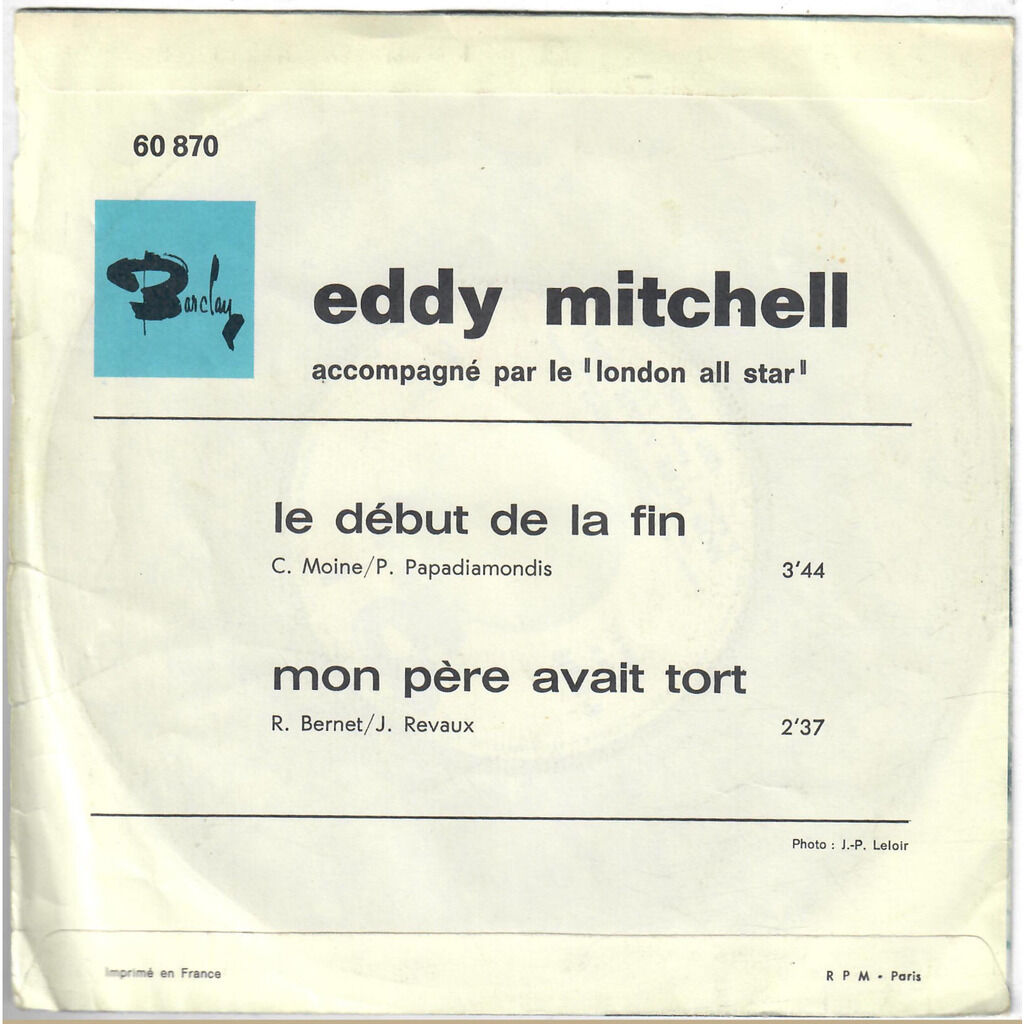  Eddy Mitchell  -  le debut de la fin 