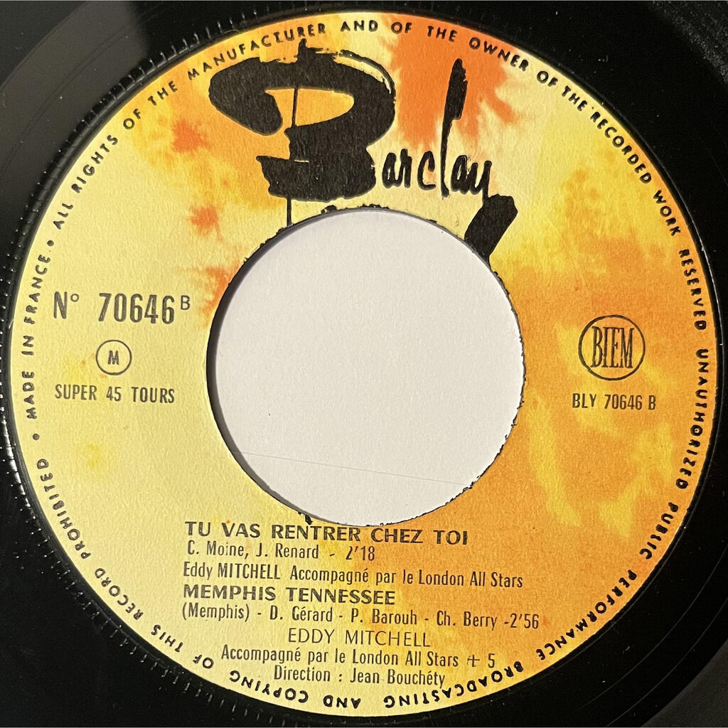  Eddy Mitchell Accompagné Par Le London All Stars + 5  -  pas de chance 