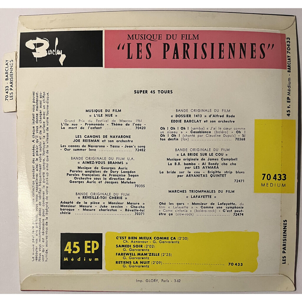  Les Chaussettes Noires Avec Gillian Hills Et Les Play Boys (2)  -  musique du film 'les parisiennes' 