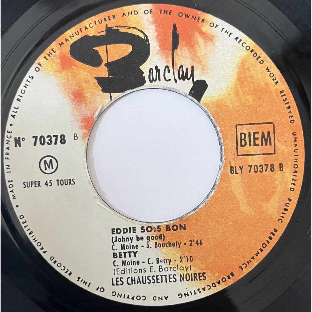  Les Chaussettes Noires Avec Eddy Mitchell  -  daniela / je t'aime trop / eddie sois bon / betty 