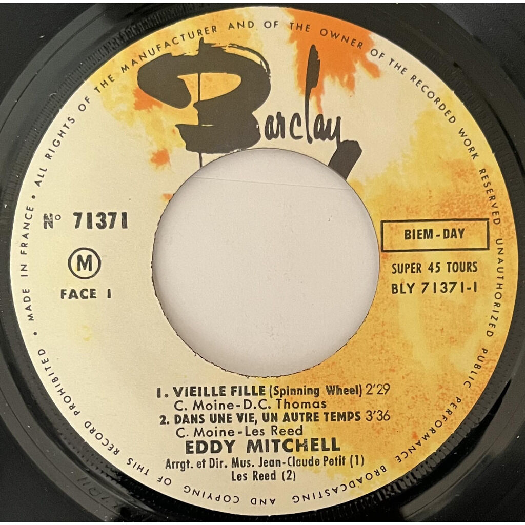  Eddy Mitchell  -  vieille fille 