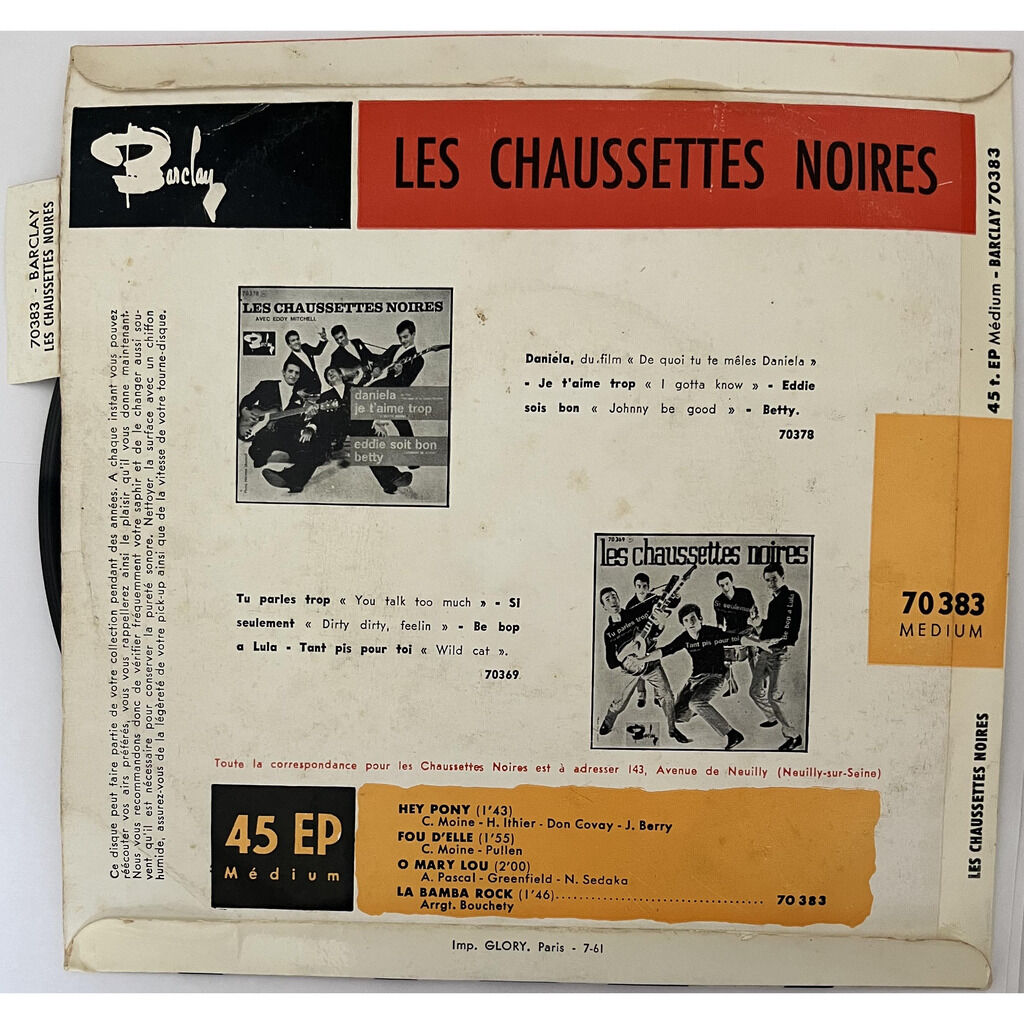  Les Chaussettes Noires  -  hey pony 