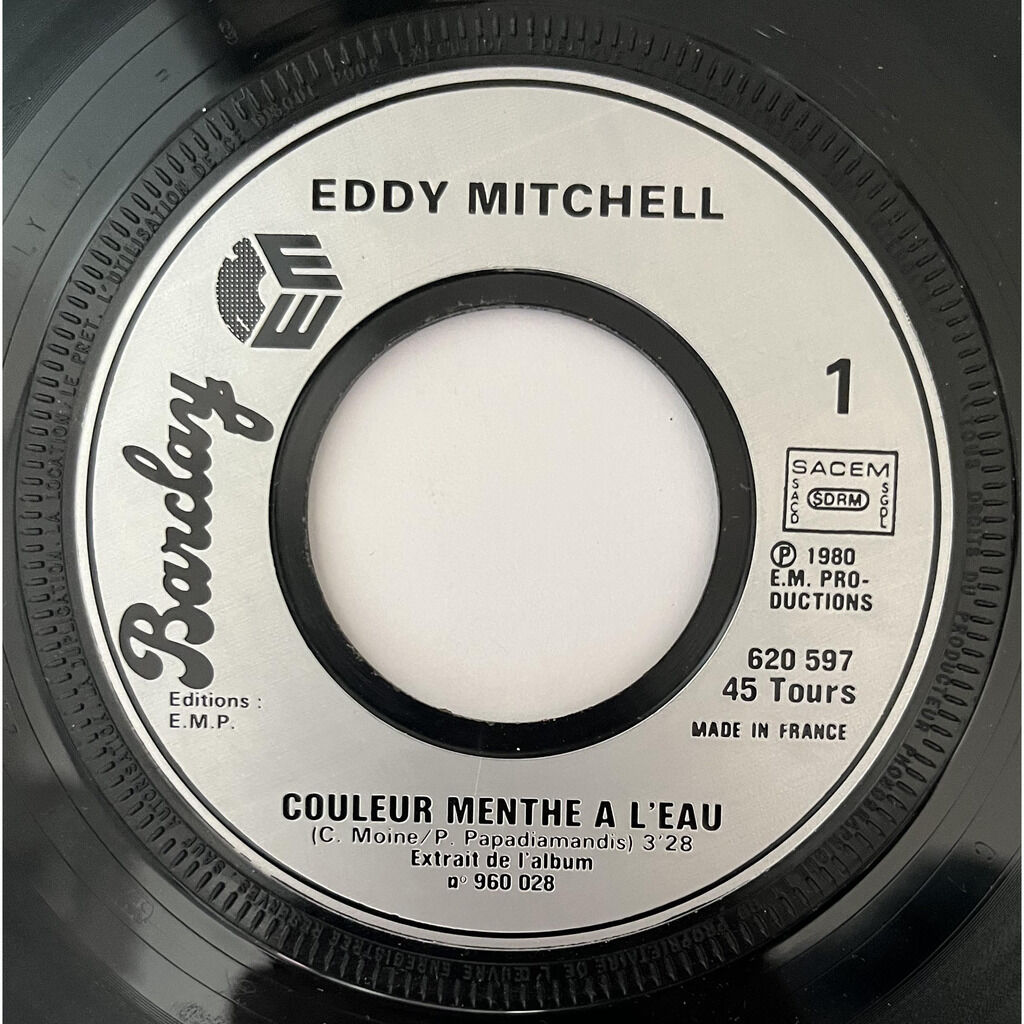  Eddy Mitchell  -  couleur menthe à l'eau 