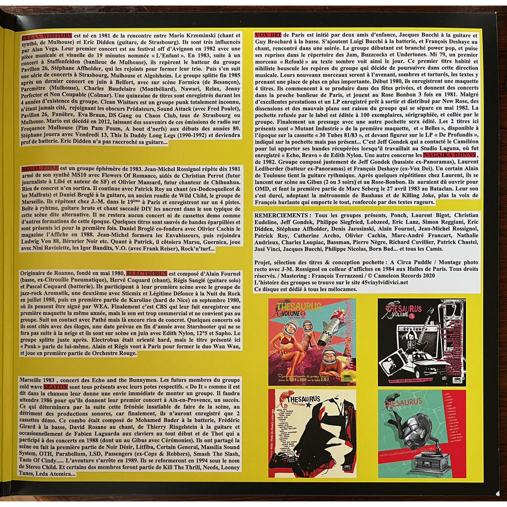  Various  -  thesaurus 5 (25 titres inédits 1978-1986 france rock/punk/cold) 