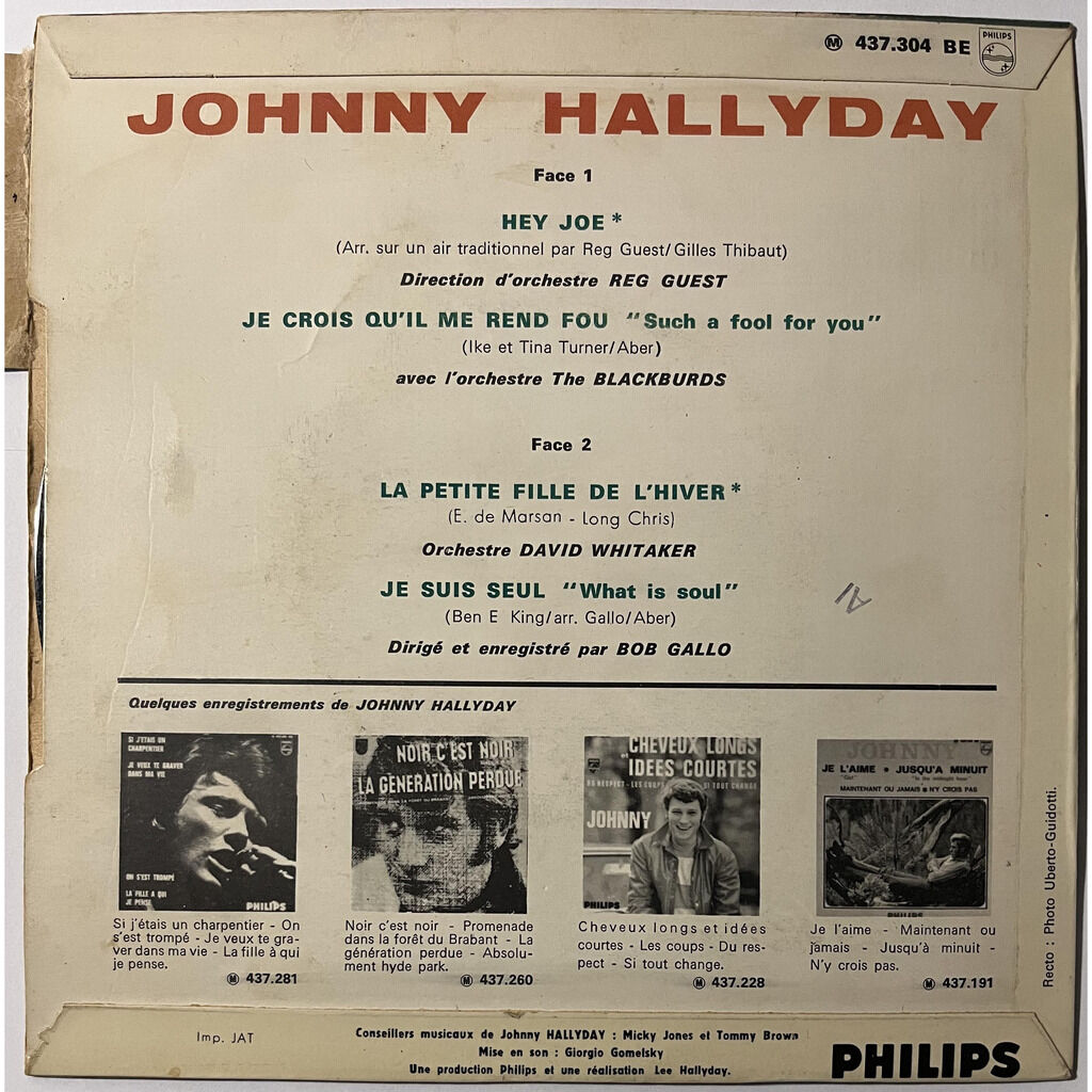  Johnny Hallyday  -  hey joe 