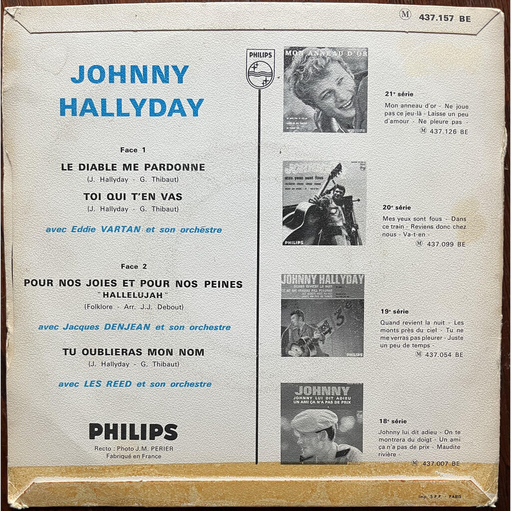  Johnny Hallyday  -  le diable me pardonne 