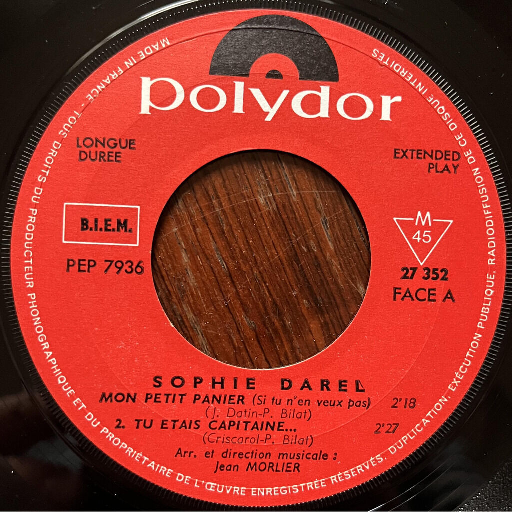  Sophie Darel  -  mon petit panier (si tu n'en veux pas) / tu étais capitaine... / nuit de noce / l'éternel féminin 